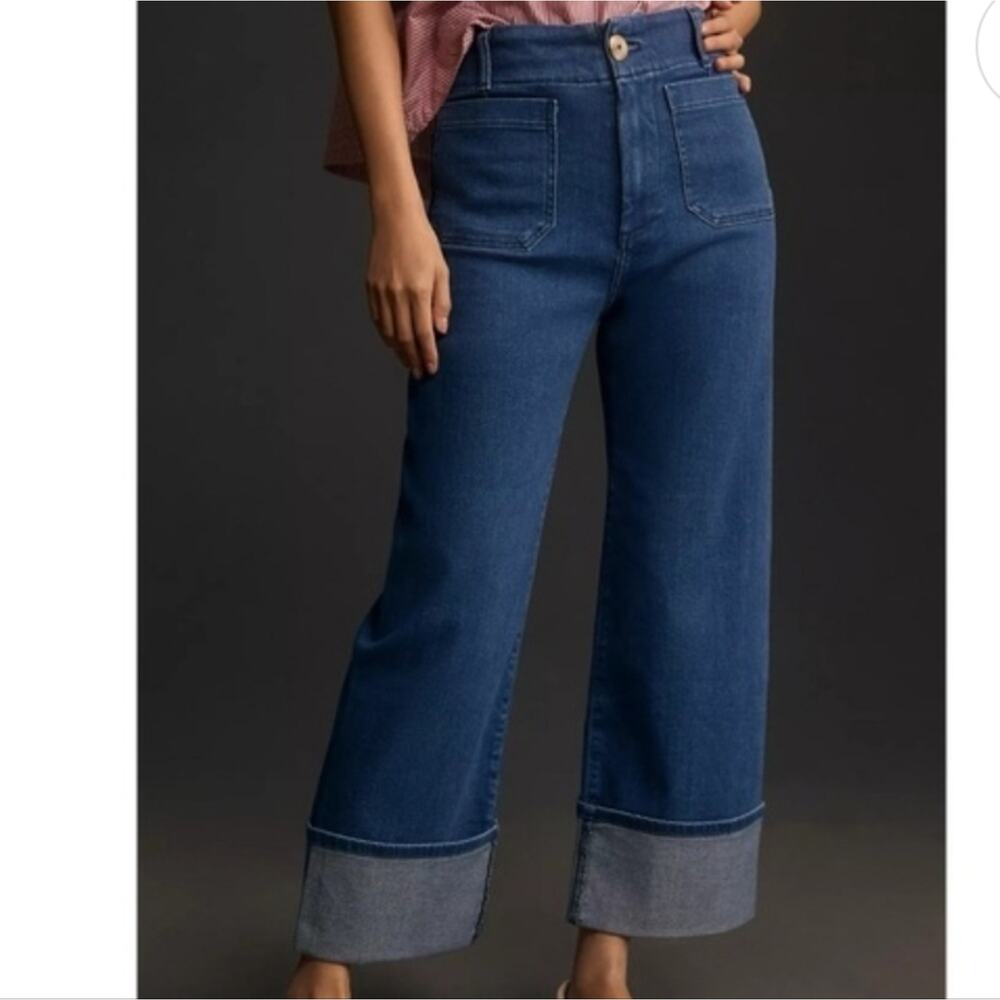 Anthropologie Maeve The Colette Cuffed Hem Jeans Size 28